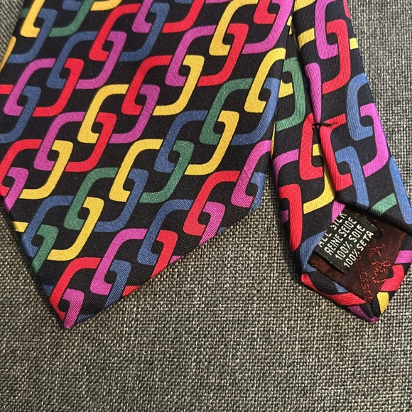 Colorful Silk Tie by Bullock & Jones - Picture 2 of 4